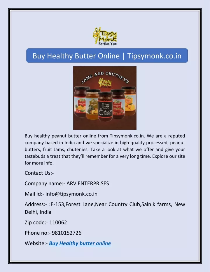 buy healthy butter online tipsymonk co in