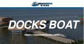 Best Docks Boat in Canada | Beach Side Dock