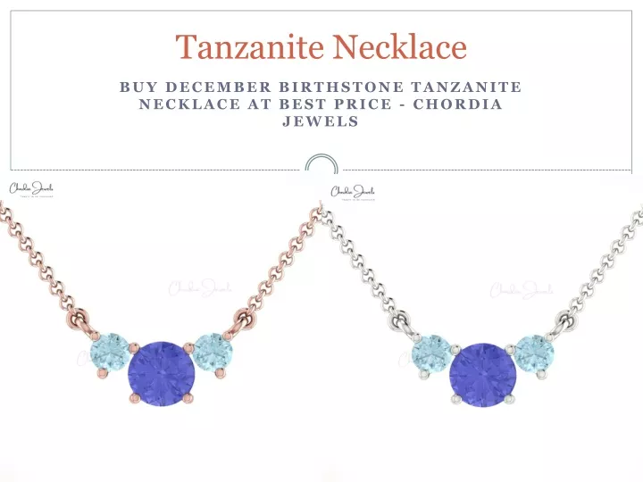tanzanite necklace