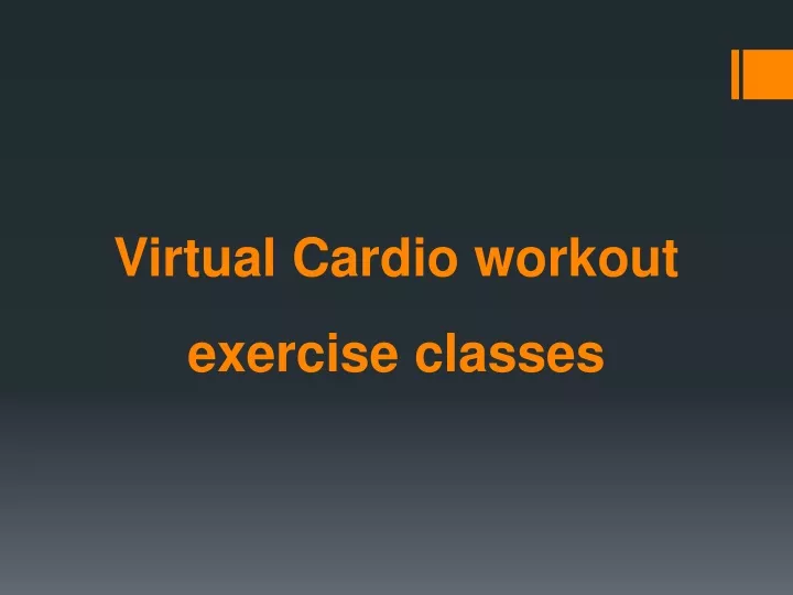 virtual cardio workout exercise classes