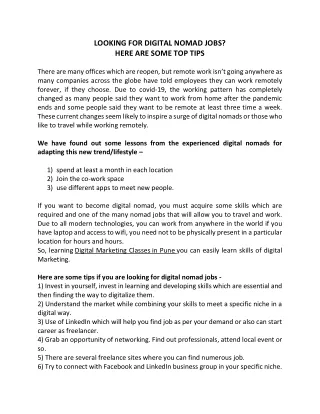 looking for digital nomad jobs here are some