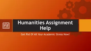 Best Humanities Assignment Help Service in Canada Flat 30% off
