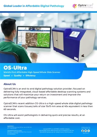 Digital Pathology Scanner OS-Ultra