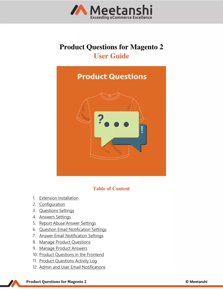 product questions for magento 2 user guide