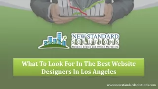 What To Look For In The Best Website Designers In Los Angeles