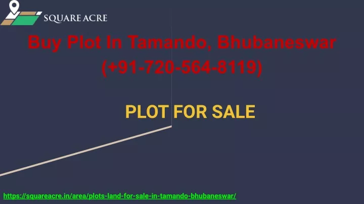 buy plot in tamando bhubaneswar 91 720 564 8119
