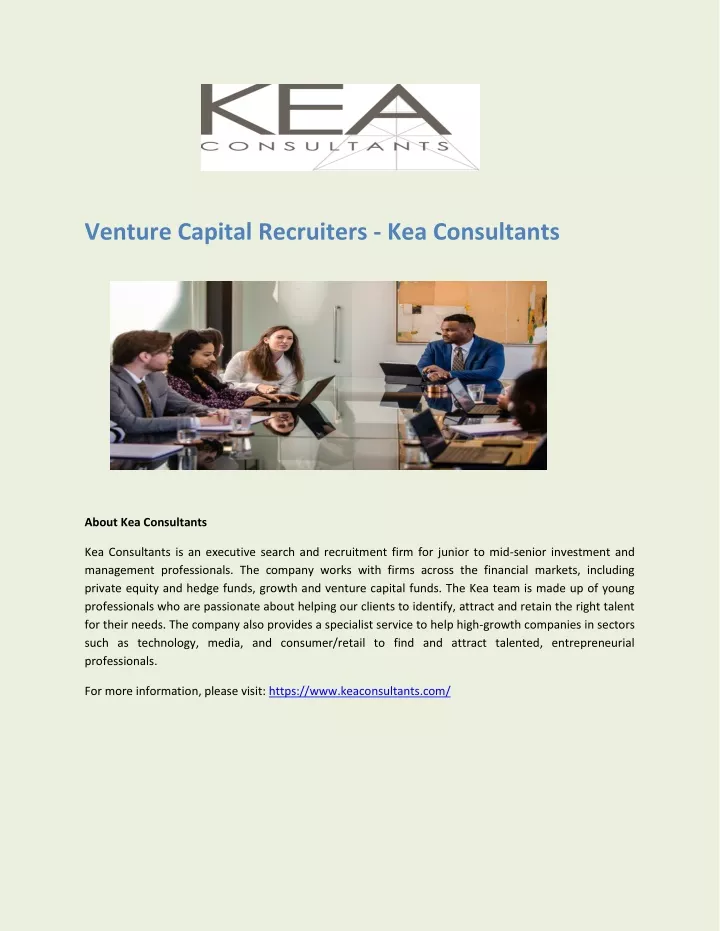 venture capital recruiters kea consultants