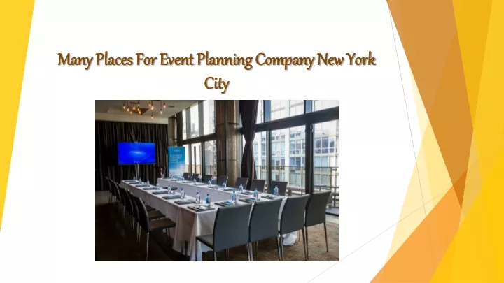 many places for event planning company new york