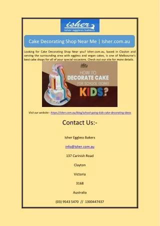 Cake Decorating Shop Near MeCake Decorating Shop Near Me | Isher.com.au