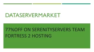 SerenityServers Team Fortress 2 Hosting