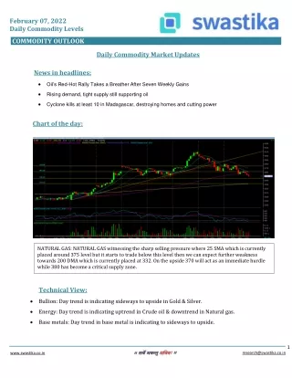 february 07 2022 daily commodity levels