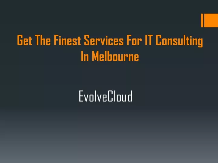 get the finest services for it consulting