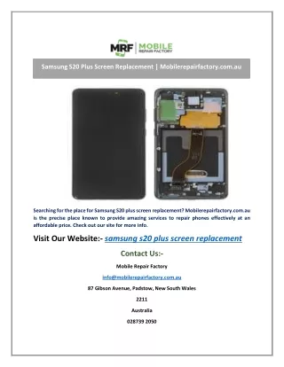 samsung s20 plus screen replacement