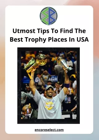 Utmost Tips To Find The Best Trophy Places In USA