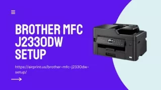 Best setup guide for Brother MFC J2330DW Printer [solved] - Airprint.us