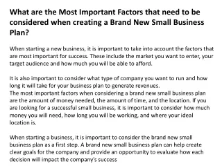 The business