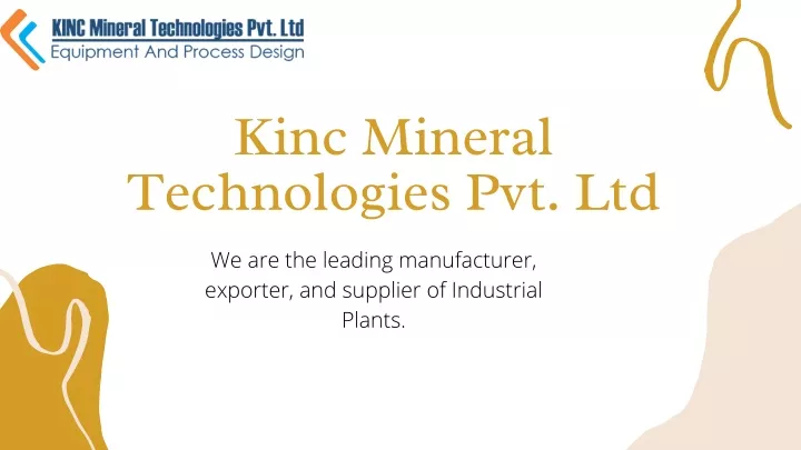 kinc mineral technologies pvt ltd