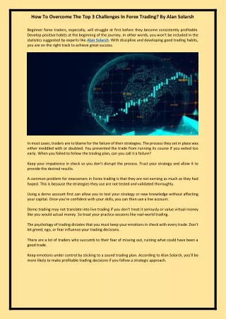 how to overcome the top 3 challenges in forex