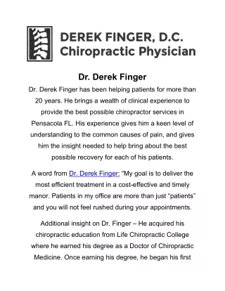 Dr Fingers Office