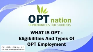 What Is OPT _ Eligibilities And Types Of OPT Employment