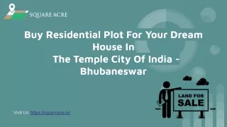 Buy land at a good price in Bhubaneswar (720-564-8119)