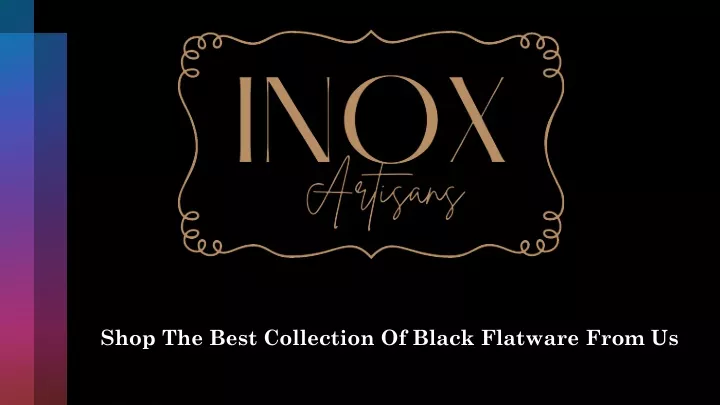 shop the best collection of black flatware from us