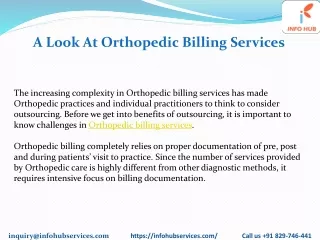 a look at orthopedic billing services