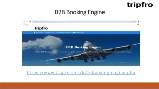 b2b booking engine