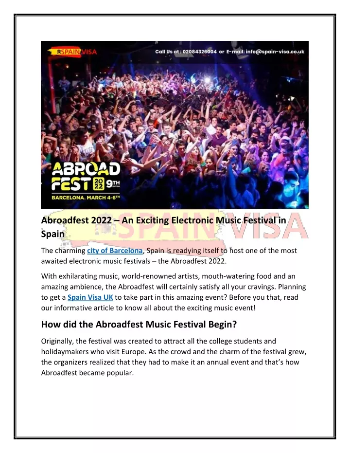 abroadfest 2022 an exciting electronic music