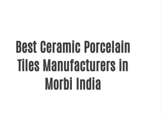 best ceramic porcelain tiles manufacturers