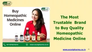 Excel Pharma -The Most Trustable Brand to Buy Quality Homeopathic Medicine Online