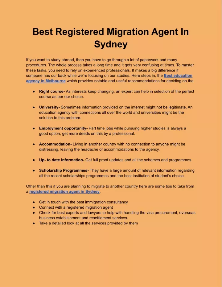 best registered migration agent in sydney