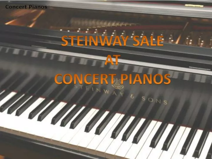 steinway sale at concert pianos