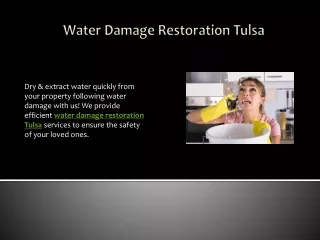 Water Damage Restoration Tulsa