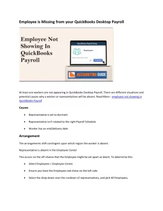 employee is missing from your quickbooks desktop
