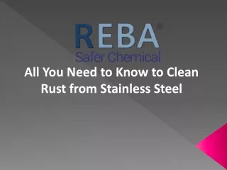 all you need to know to clean rust from stainless