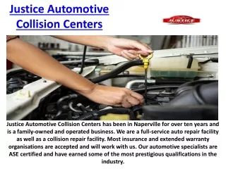 Engine Repair Naperville - Justice Automotive Collision Centers