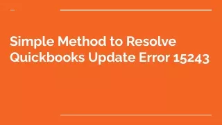 Quickbooks error 15243