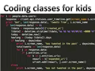 coding classes for kids