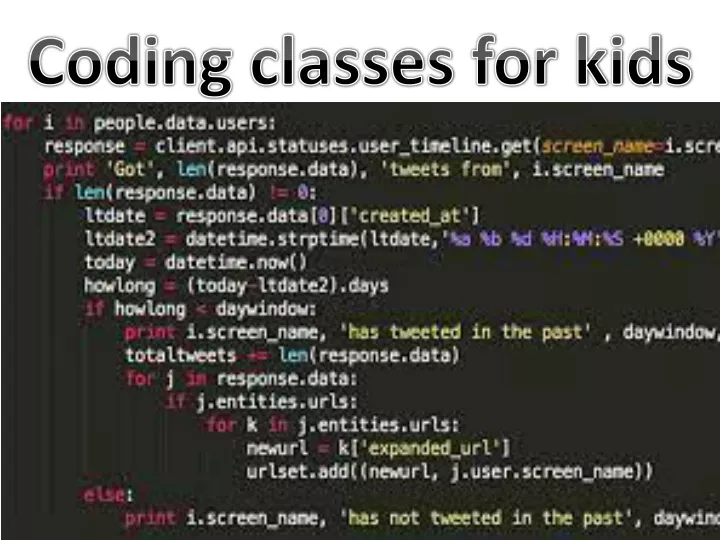 coding classes for kids