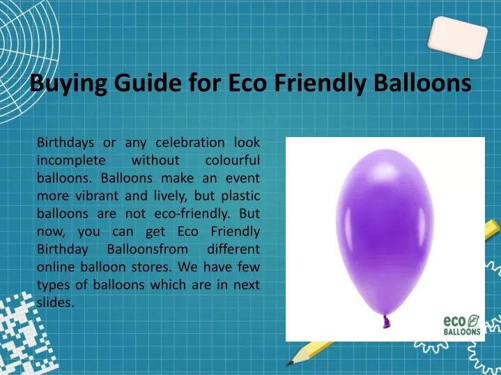 buying guide for eco friendly balloons