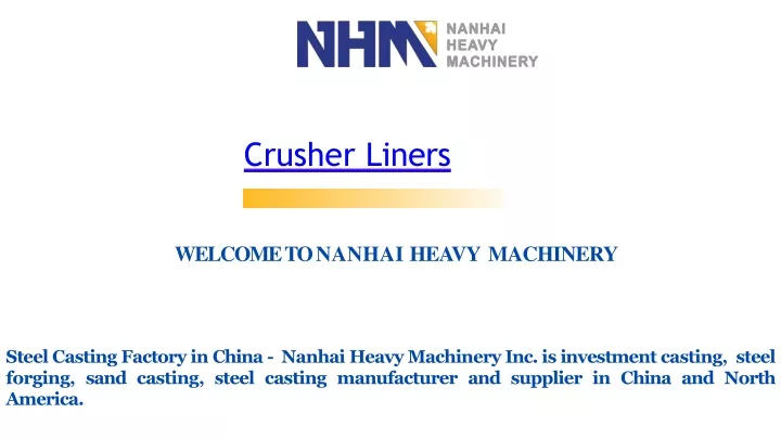 crusher liners