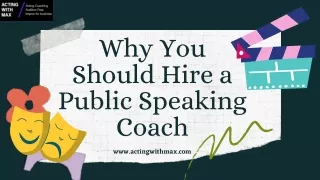 Why You Should Hire a Public Speaking Coach