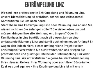 Entrümpelung
