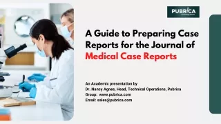 a guide to preparing case reports for the journal
