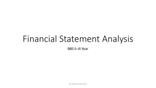 Financial Statement Analysis