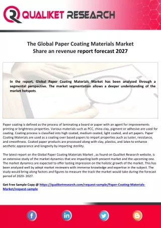 the global paper coating materials market share