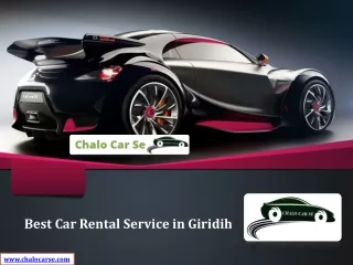 Best Car Rental Service in Giridih
