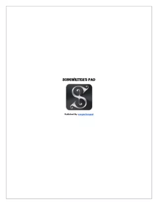 songwriter s pad songwriter s pad