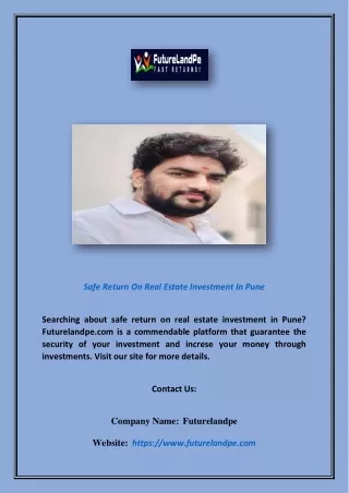 safe return on real estate investment in pune
